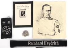 REINHARD HEYDRICH INK PORTRAIT DATED 1942