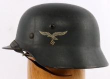 WWII GERMAN REICH LUFTWAFFE M35 HELMET W LINER