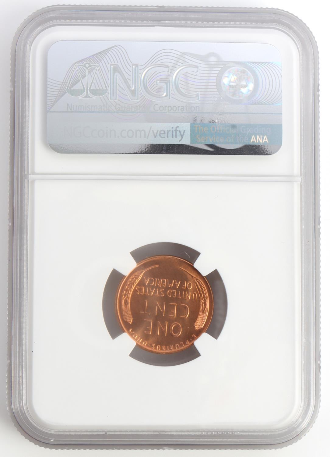 1958 D WHEAT CENT PENNY NGC MS 67 RD