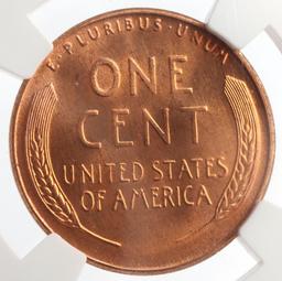 1958 D WHEAT CENT PENNY NGC MS 67 RD