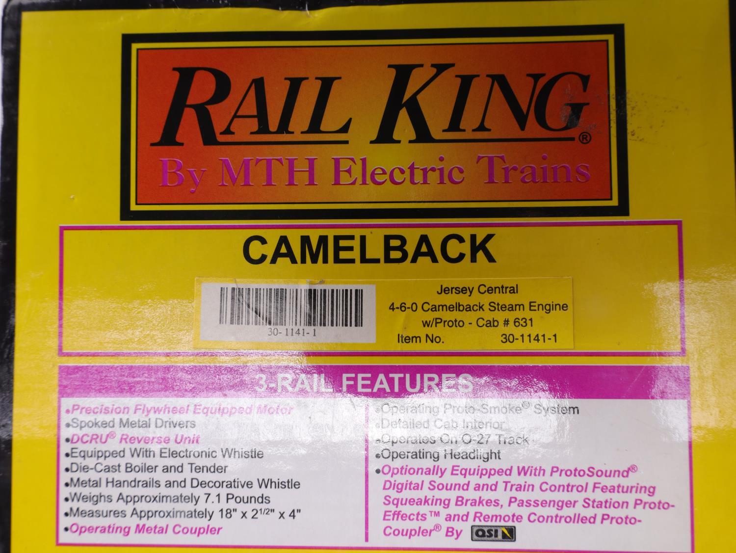 M.T.H. RAIL KING JERSEY CENTRAL CAMELBACK TRAIN