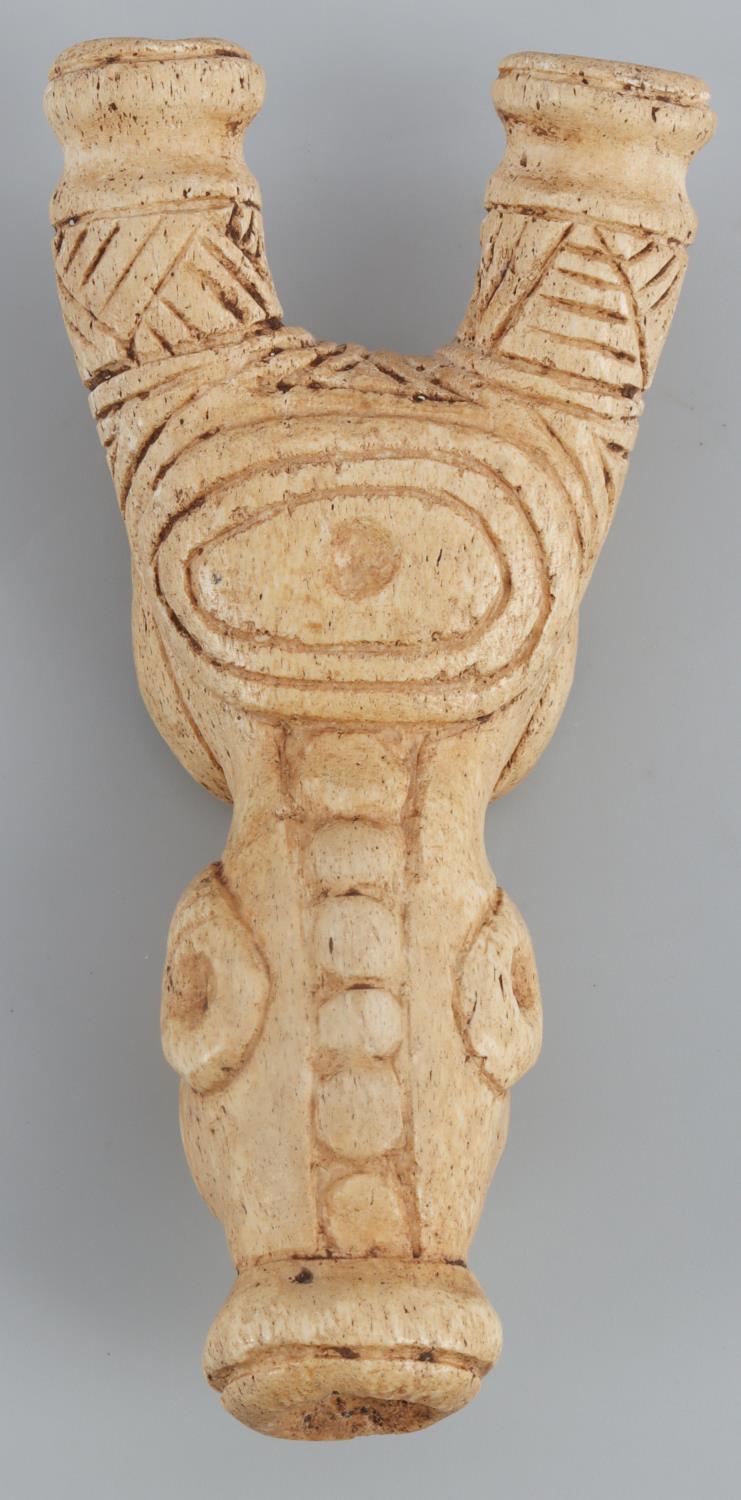 TAINO PRECOLUMBIAN ANTHROPIC COHOBA INHALER