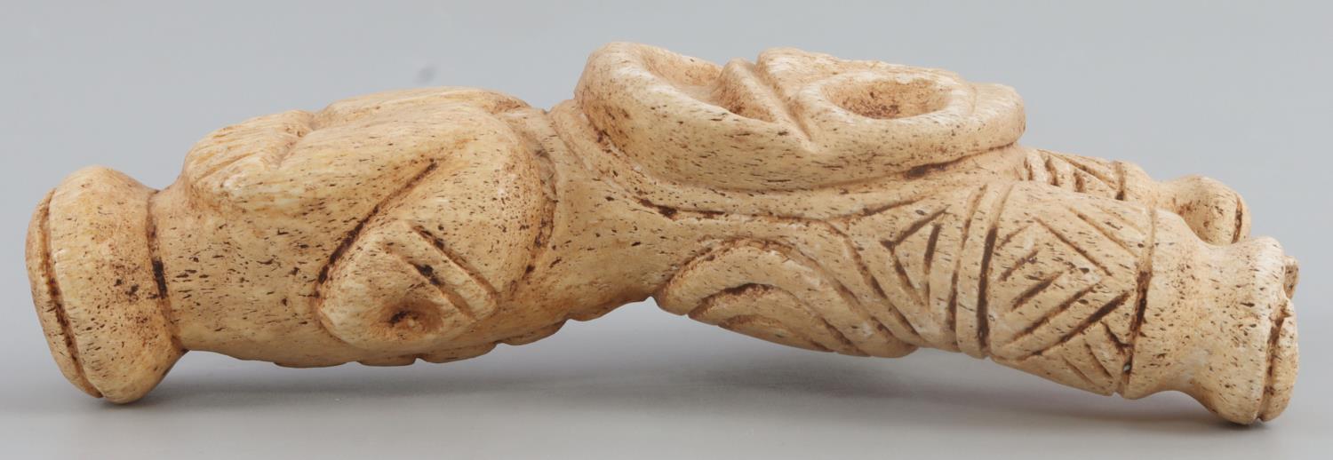 TAINO PRECOLUMBIAN ANTHROPIC COHOBA INHALER