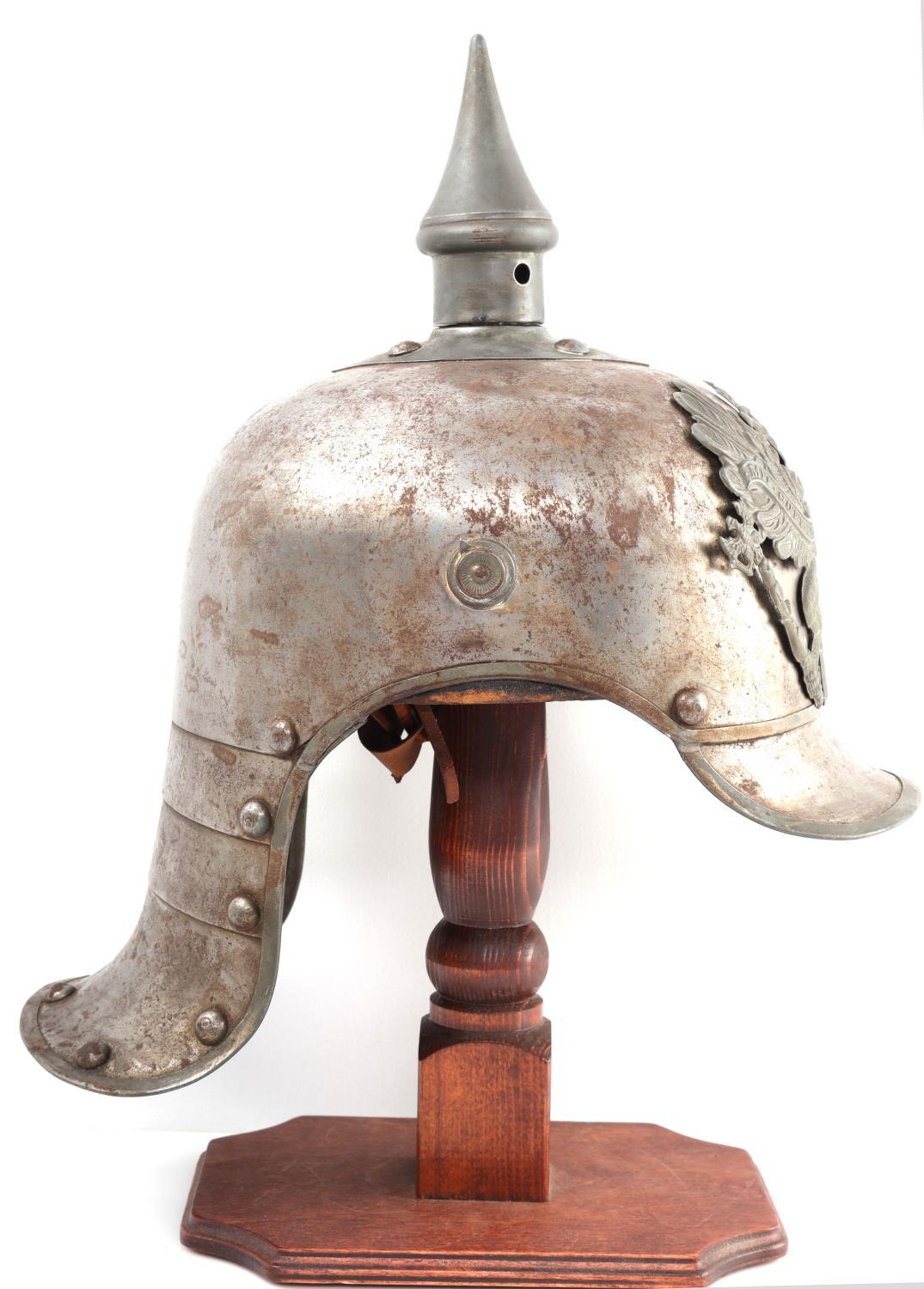 WWI PRUSSIAN LOBSTER TAIL PICKELHAUBE HELMET