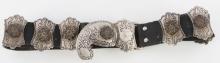 VINTAGE LADIES CONCHO SILVER STYLE BELT