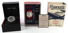 MENS WRIST WATCH LOT HAWKER HURRICANE & INFRARED