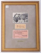 DR. J. GOEBBELS AUTOGRAPH & SPEAKING EVENT TICKET