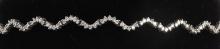 14KT WHITE GOLD W 1CT DIAMOND CLUSTER BRACELET