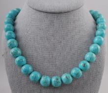 SOUTHWESTERN NATIVE TURQUOISE BEAD NECKLACE