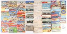 100 + WWII MILITARY POSTCARD LOT BIG VARIETY