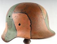 WWII GERMAN SS M40 CAMO HELMET