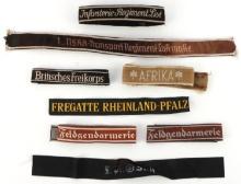 WWII GERMAN REICH WHERMACHT CUFF TITLE LOT