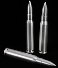 SILVER BULLET BULLION ROUND .308 CAL 6 OZ TOTAL