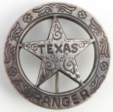 VINTAGE OBSELETE TEXAS RANGER BADGE