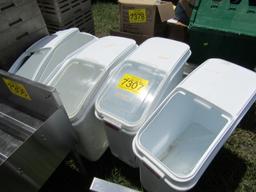 LOT 4 DON FOOD STORAGE BINS