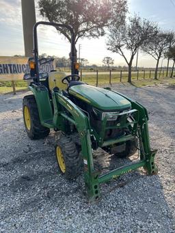 JOHN DEERE 3025E TRACTOR W/K