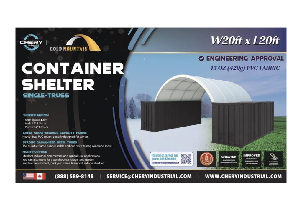NEW GOLD MOUNTAIN 20x20FT CONTAINER SHELTER