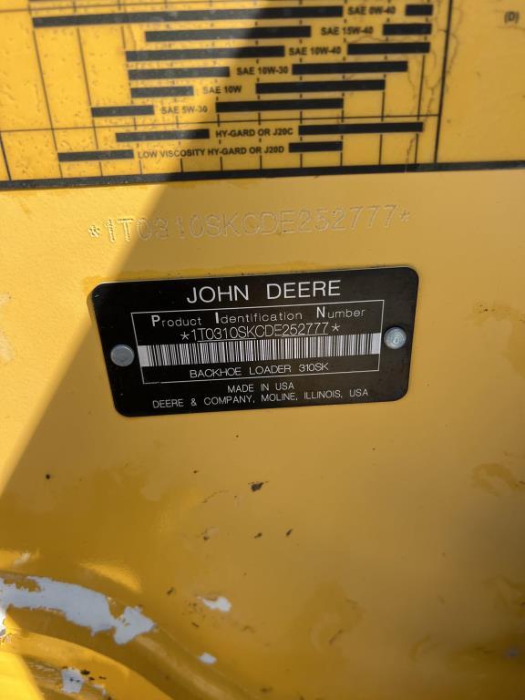 2014 DEERE 310SK LOADER/BACKHOE