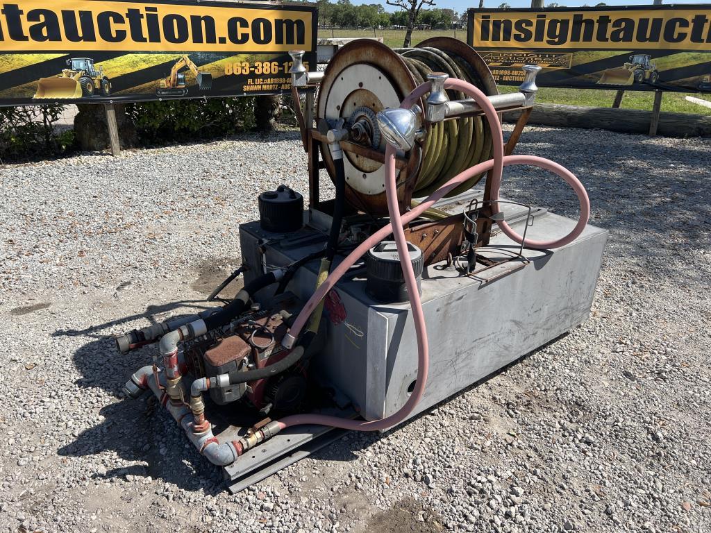 BRUSH TRUCK/FIRE WATER TANK W/PUMP & HOSE REEL