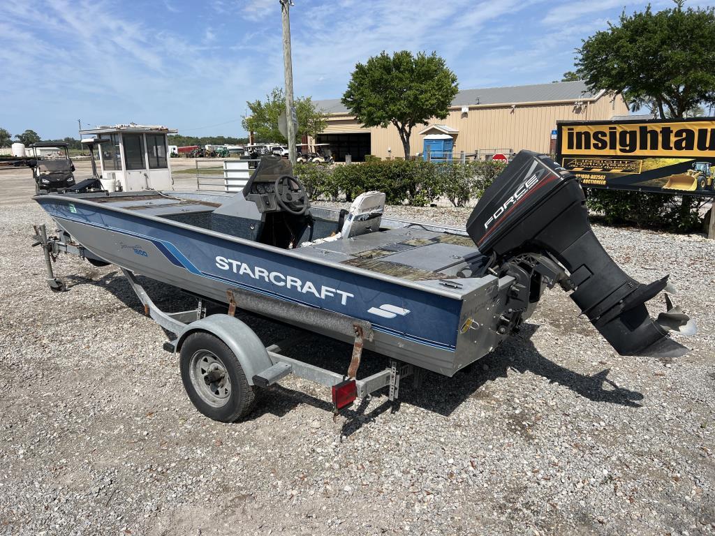 1995 STARCRAFT 16FT ALUMINUM BASS BOAT W/T