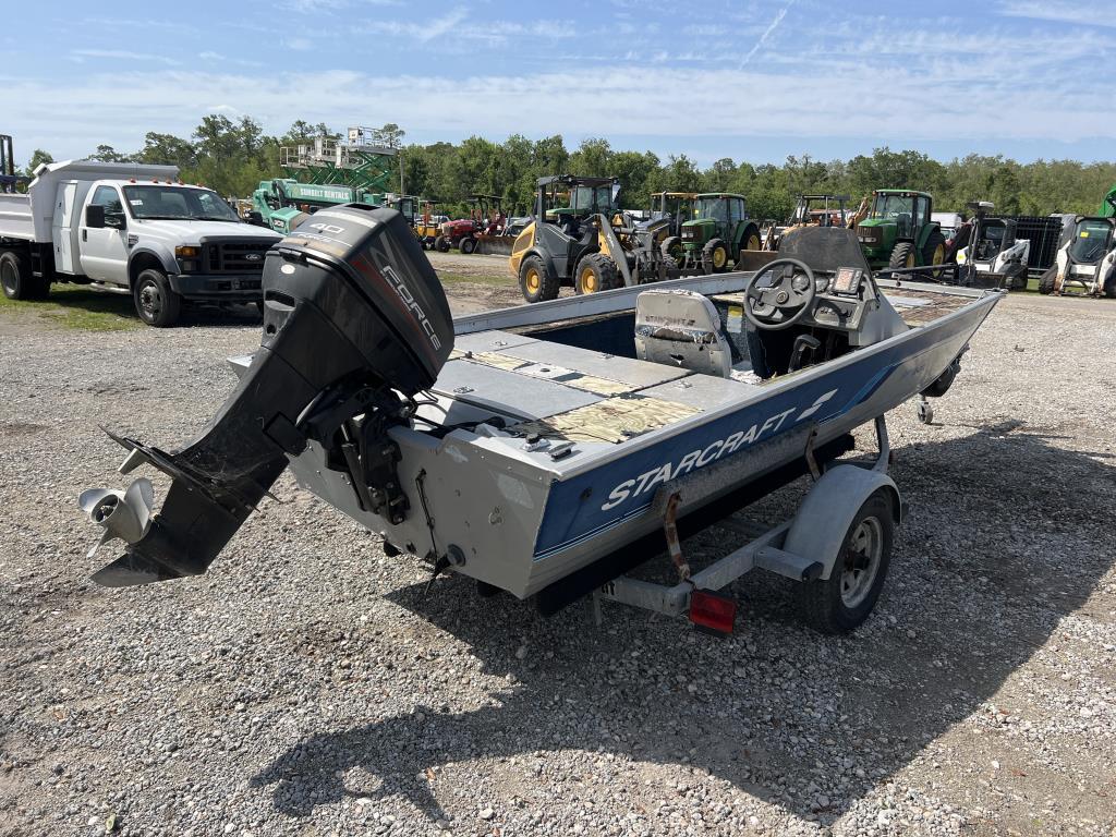 1995 STARCRAFT 16FT ALUMINUM BASS BOAT W/T