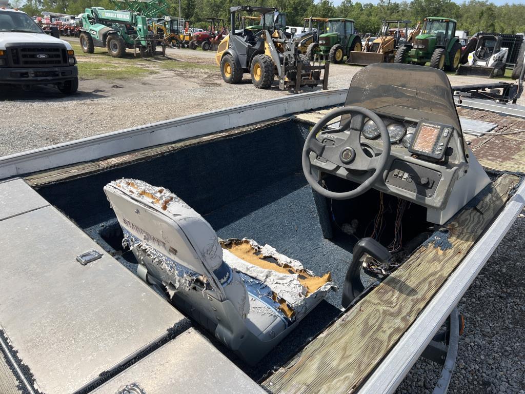 1995 STARCRAFT 16FT ALUMINUM BASS BOAT W/T