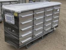 NEW STEELMAN 7FT 20 DRAWER SSTEEL WORKBENCH