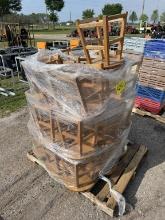 PALLET OF WOODEN STOOLS