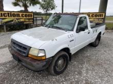 2000 Ford Ranger Xl Truck W/t W/k