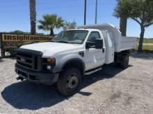 2008 FORD F-450XL DIESEL DUMP TRUCK W/T R/K