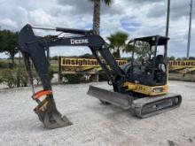 2016 JOHN DEERE 50G EXCAVATOR R/K