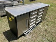 STEELMAN 7FT 12 DRAWER SSTEEL WORK BENCH