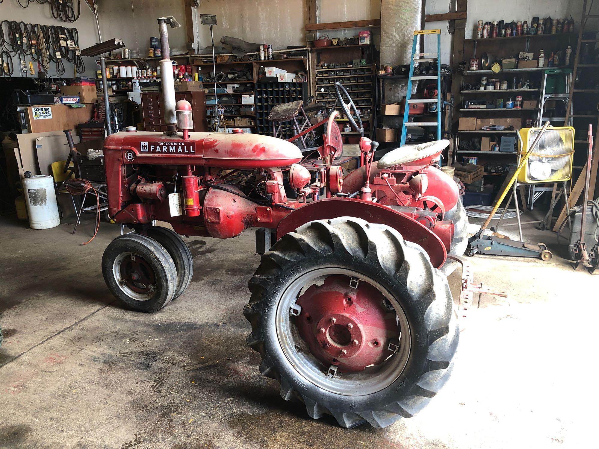 Farmall B Cultivision Narrow Front Tractor, Gas, SN:182916