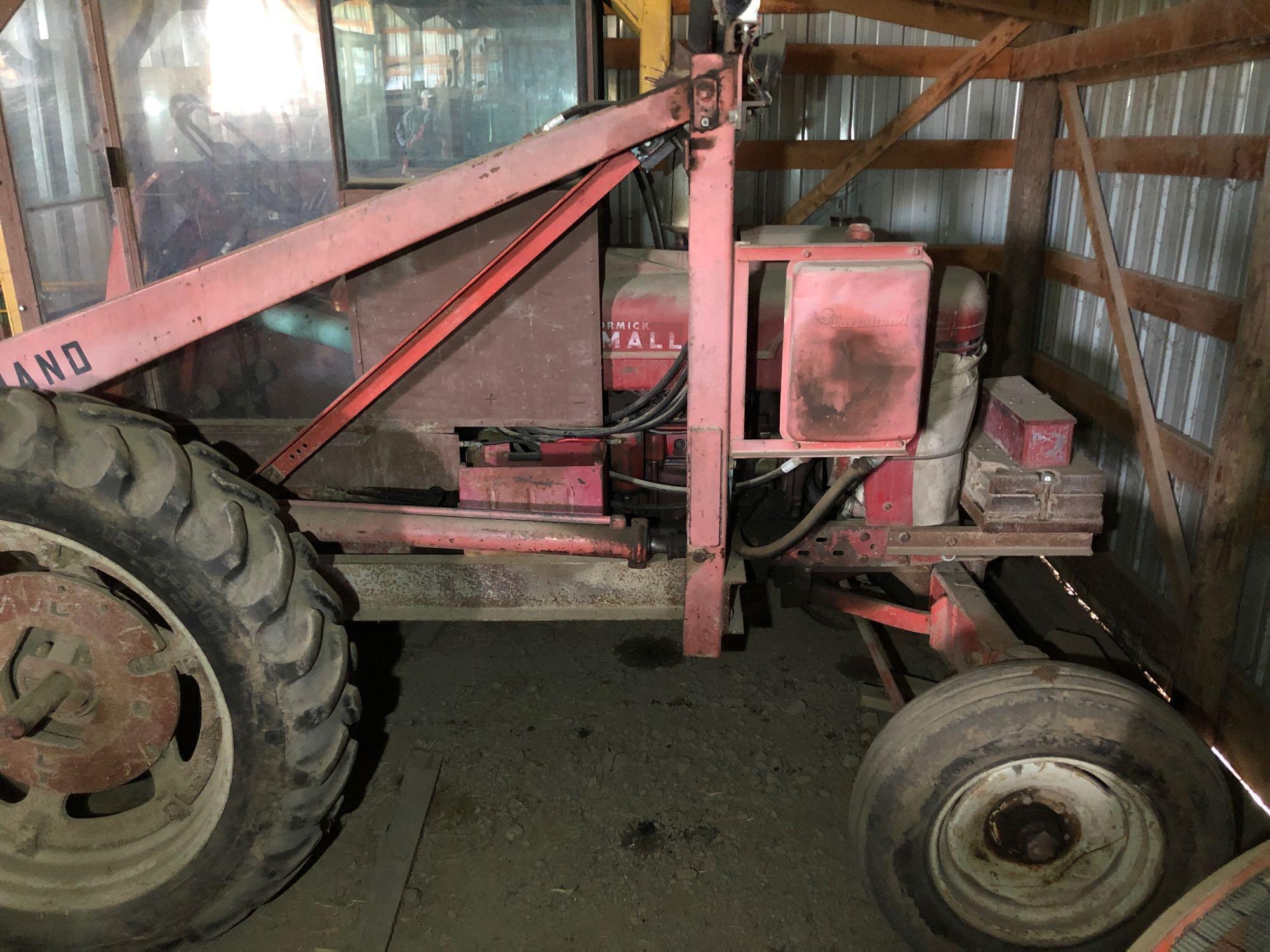 Farmall M Wide Front Tractor, Reversed for Bale Spear Attachment, Gas, SN:39169