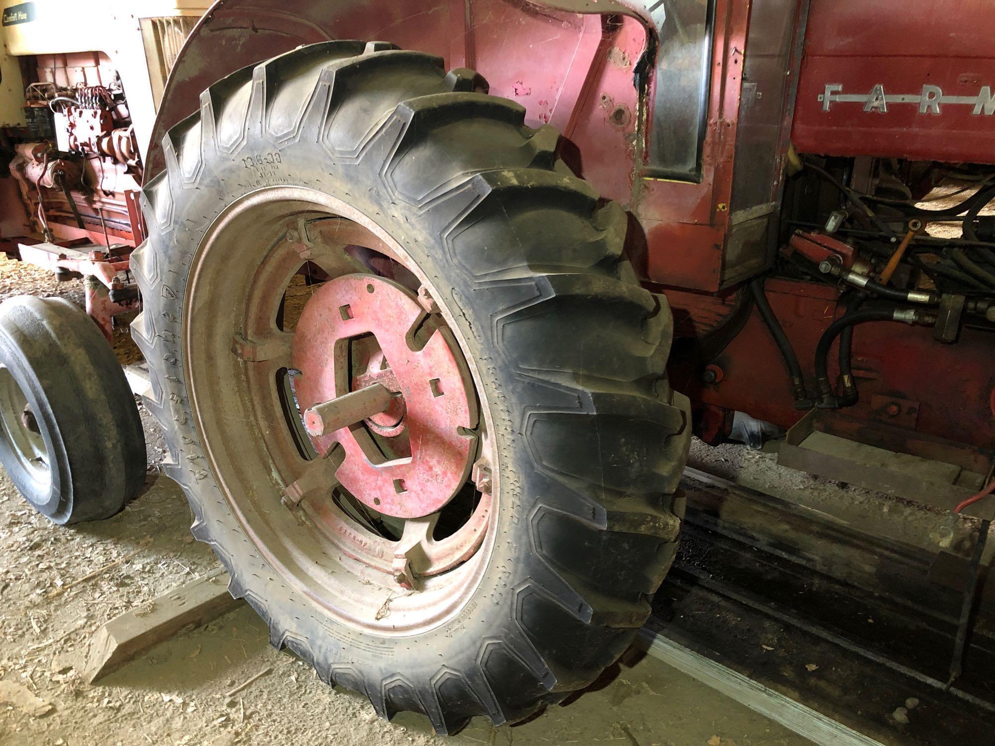 Farmall 400 Wide Front Tractor with Cab and Front Loader, Diesel, SN:4012 S