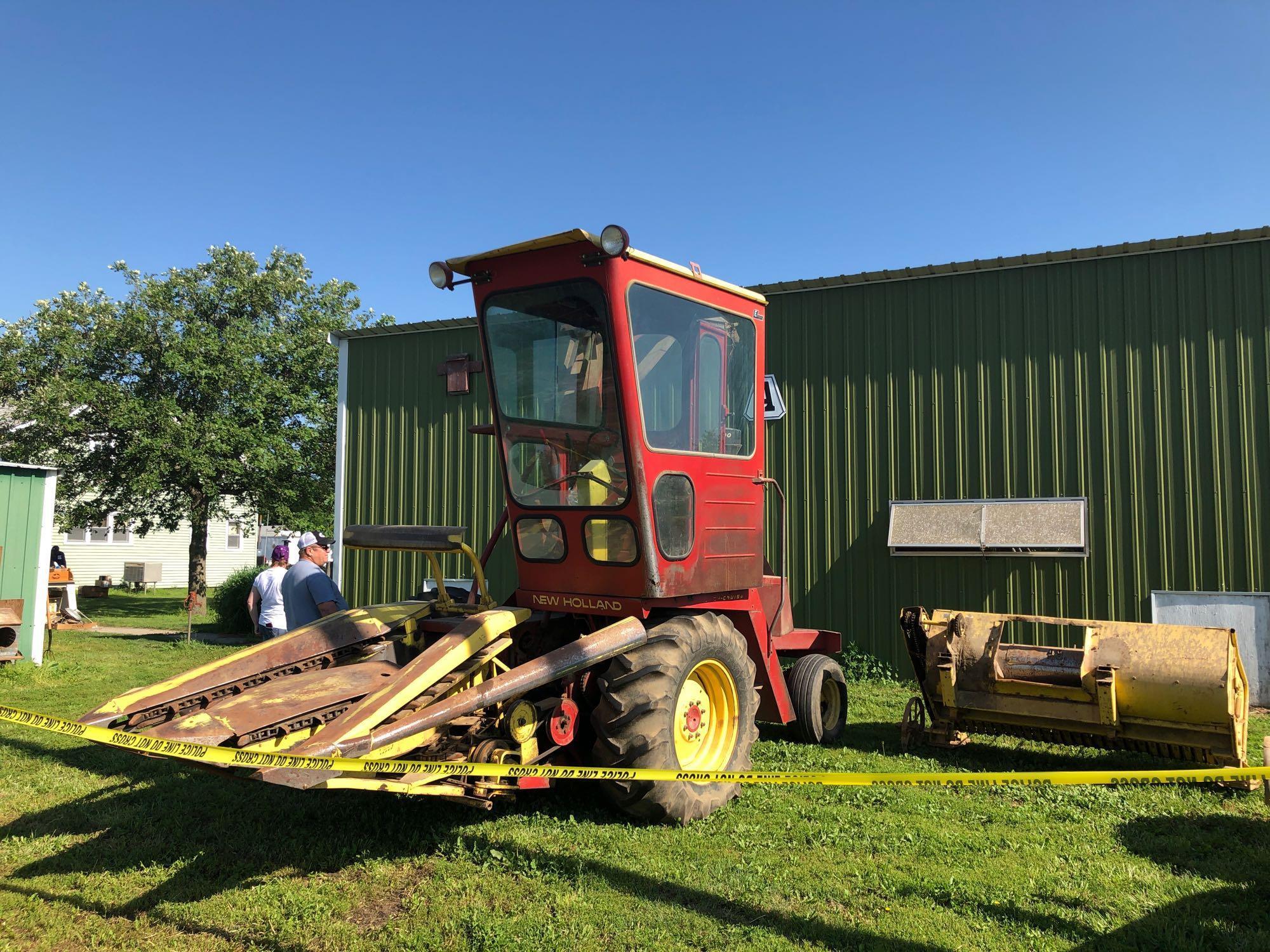 New Holland Self Propelled 2 Row Chopper with Corn and Bean Heads, Hydrostatic Drive, Diesel