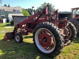 Farmall M Wide Front Tractor with Farmhand Loader, Gas, SN:FBK 22846