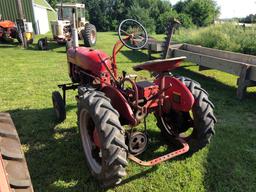 Farmall Cub Tractor with 5' Side Bar Sickle Mower, Gas, SN:78222