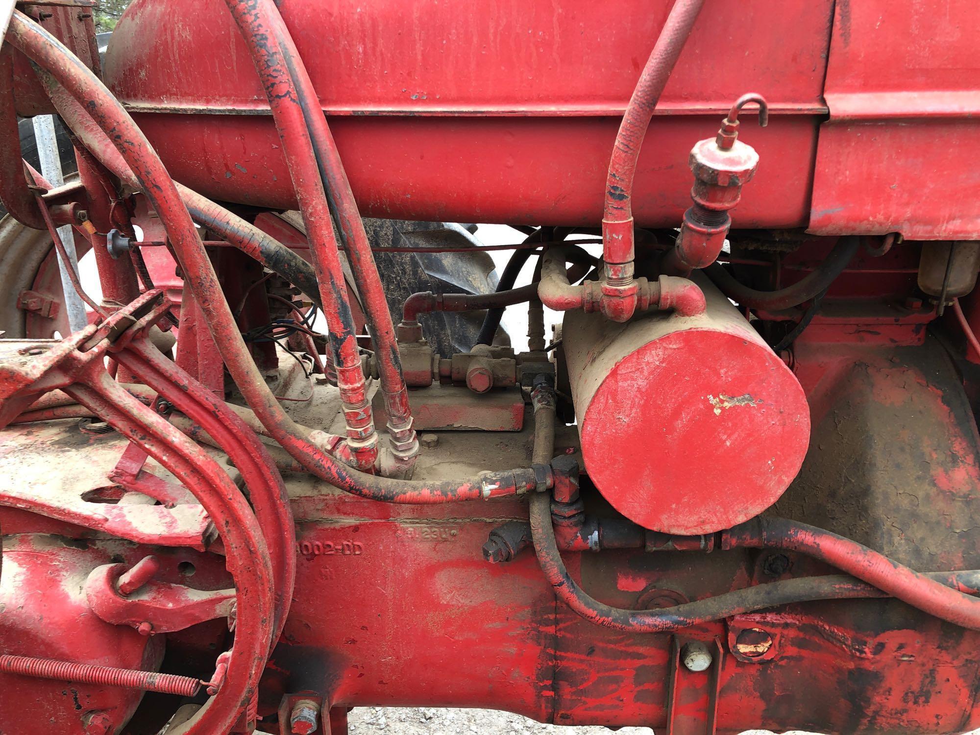 Farmall M-D Narrow Front Tractor with Sprayer & Weights, Diesel, SN:FDBK272473