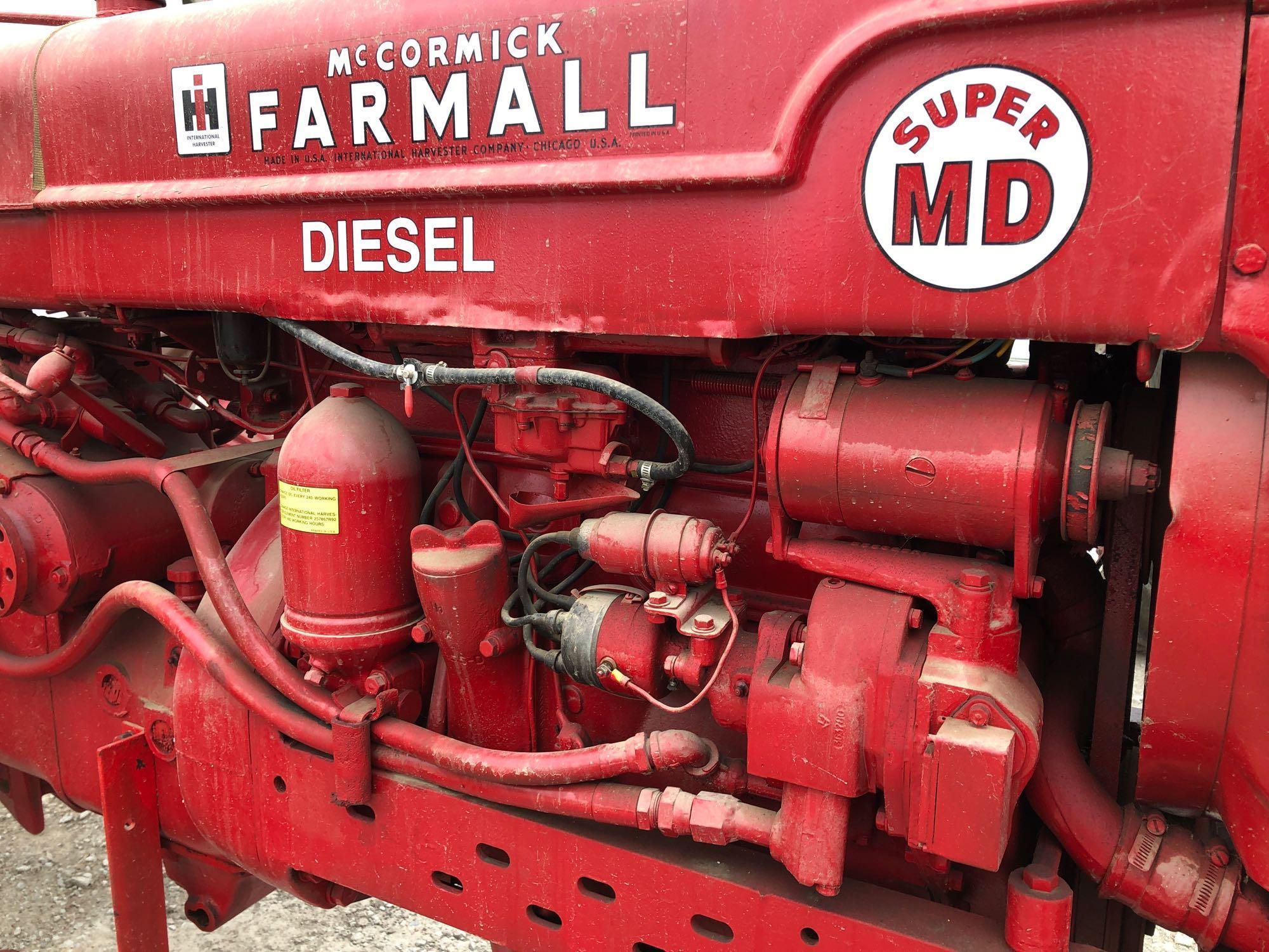 Farmall Super MD Narrow Front Tractor, Diesel, SN:F32559J