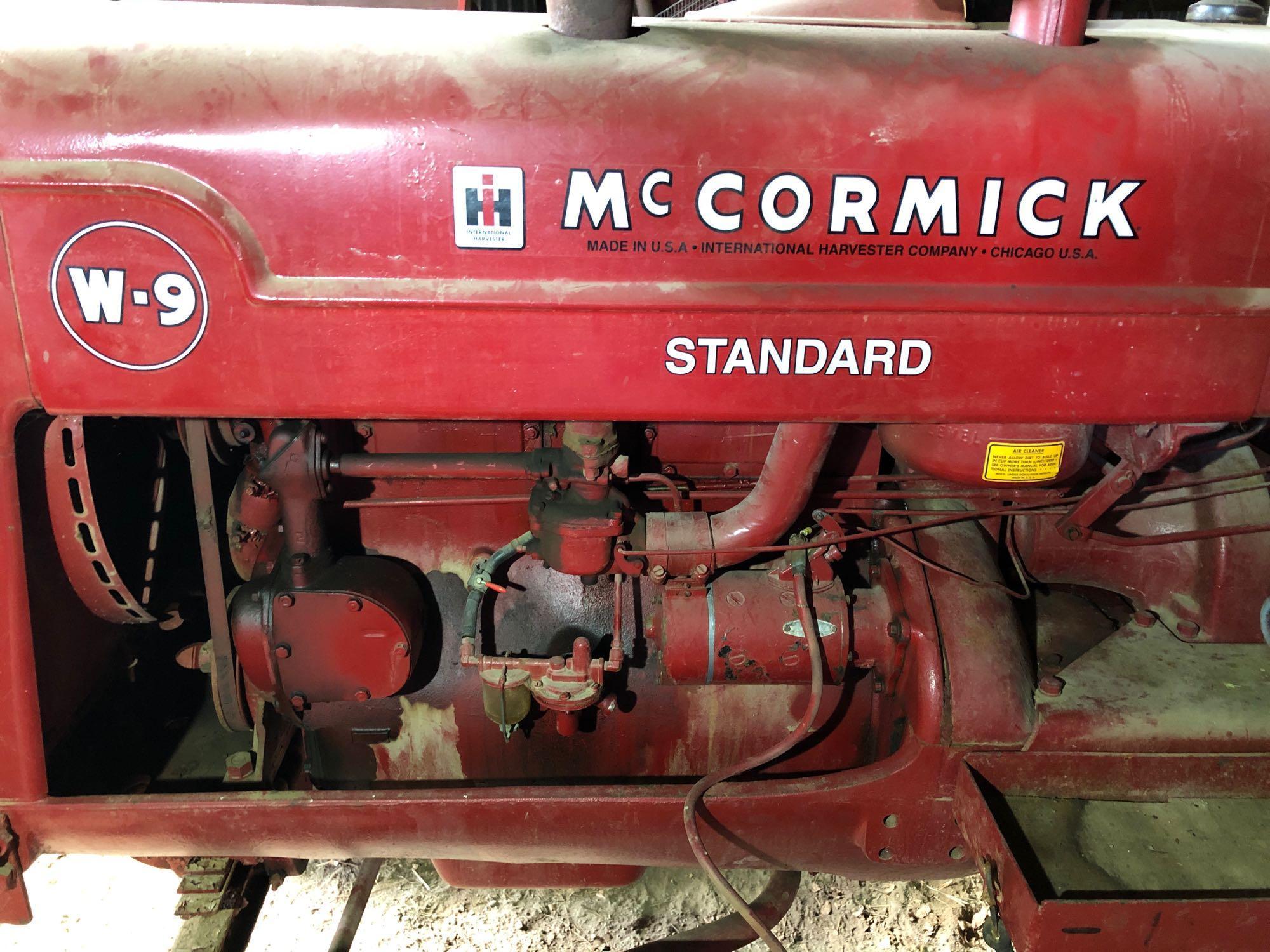 Farmall W-9 Standard Wide Front Tractor with Backhoe Attachment, Weights