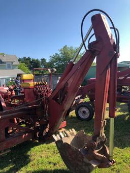 Farmall W-9 Standard Wide Front Tractor with Backhoe Attachment, Weights