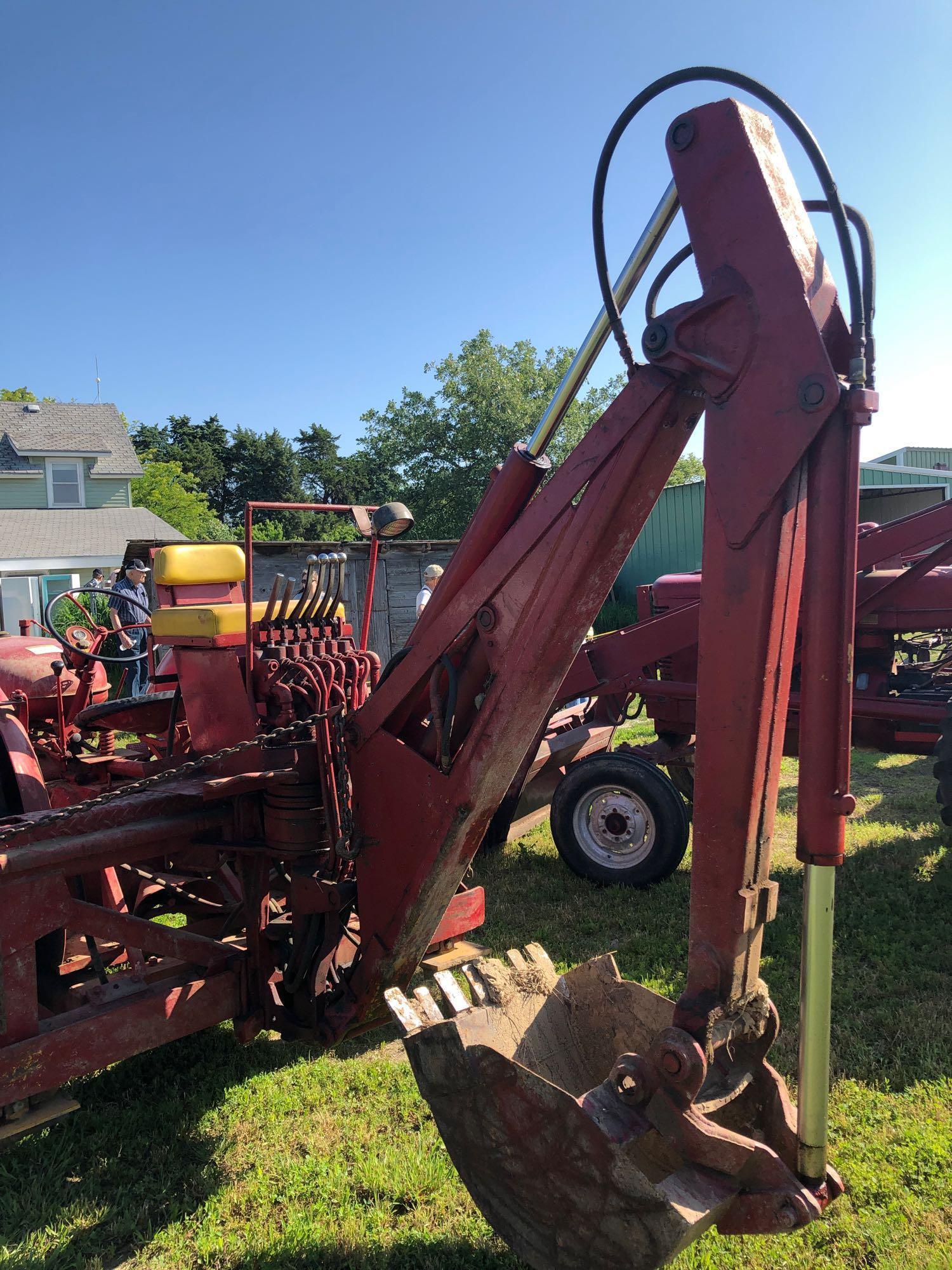 Farmall W-9 Standard Wide Front Tractor with Backhoe Attachment, Weights