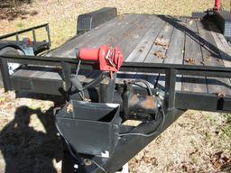 Trailer-15ft long, 89 in wide. Wench on front-H1AB boom-Hydraulic-will pick up 1,000 lbs, min.-