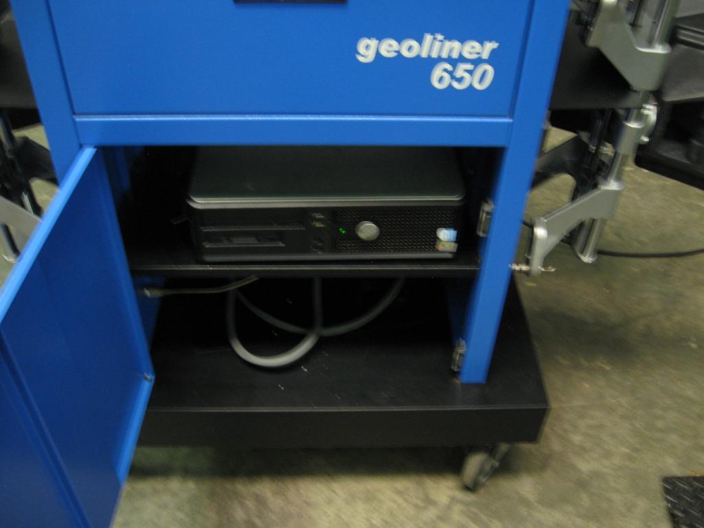 Hofmann Geoliner 650-4 wheel computer alignment machine-3D-Rollback machine w/adjustable height boom