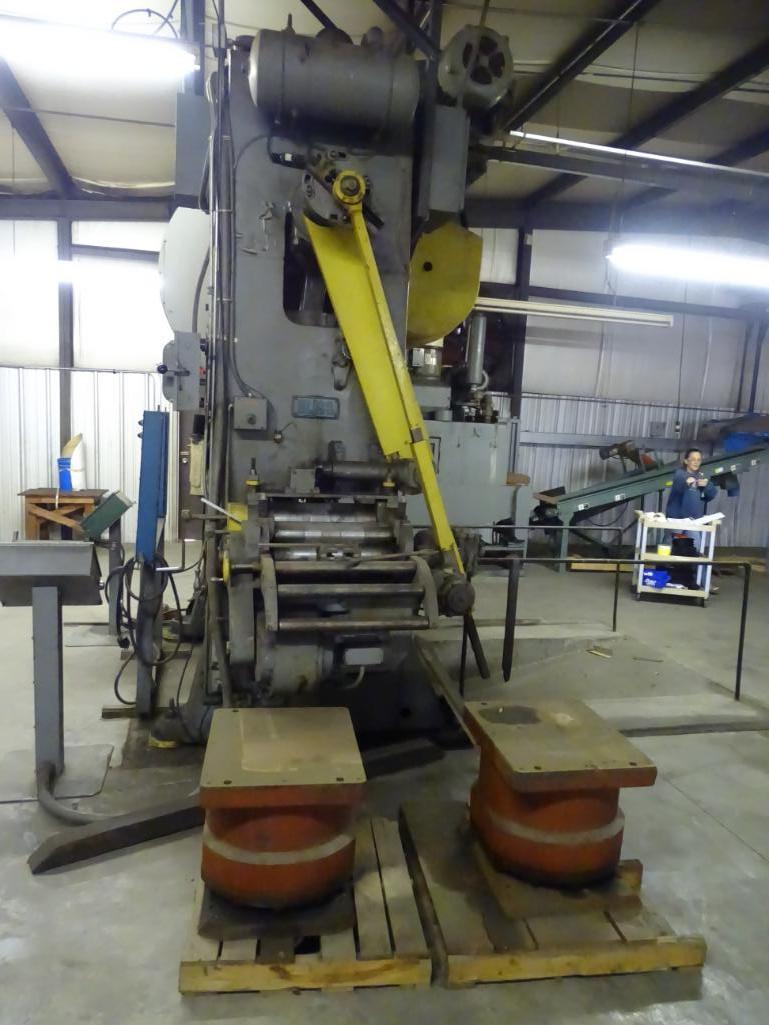 Bliss 150-ton Press, S2-150-60-30, with weights