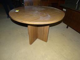 Round laminate table-42" diameter, 30" tall