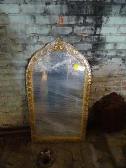 Gold gilded Frame Mirror-48" tall, 26" wide