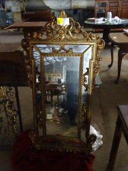 Gold gilded Frame Mirror-55" tall, 29" wide