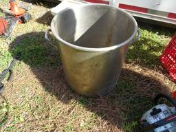 Large stainless steel pot